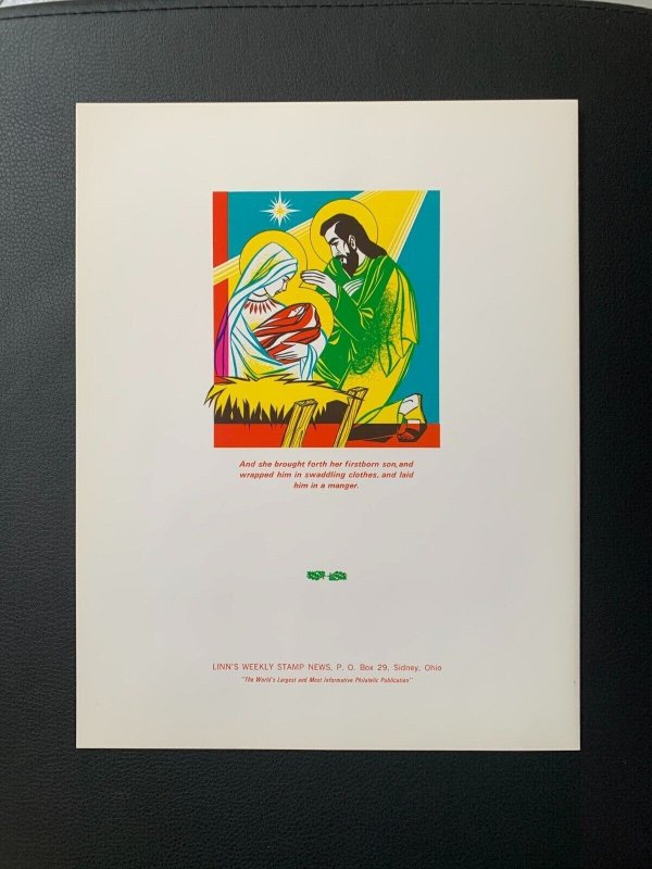 1963 U.S.A Christmas FDC folder 