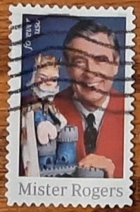 US Scott # 5275; used forever (50c) Mr. Rogers from 2018; VF/XF; off paper