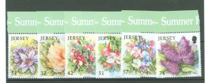 Jersey #1275-1280 Mint (NH) Single (Complete Set) (Flowers)