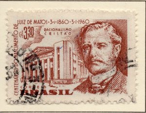 Brazil 1960 Early Issue Fine Used 3.3Cr. NW-98400