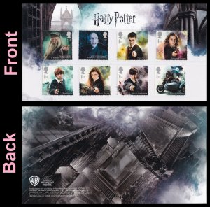 GB Harry Potter Complete Character set 8 (carrier card) MNH 2018