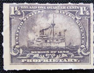 US #RB25 Used Single, Battleship, Revenue, SCV $.25