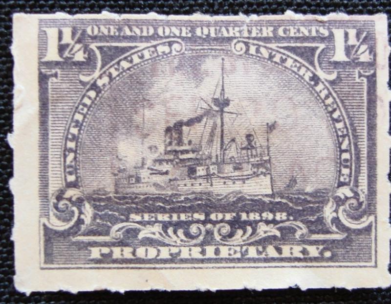 US #RB25 Used Single, Battleship, Revenue, SCV $.25