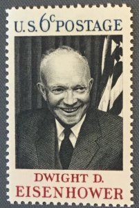 US #1383 MNH Single Dwight David Eisenhower SCV $.25 L16