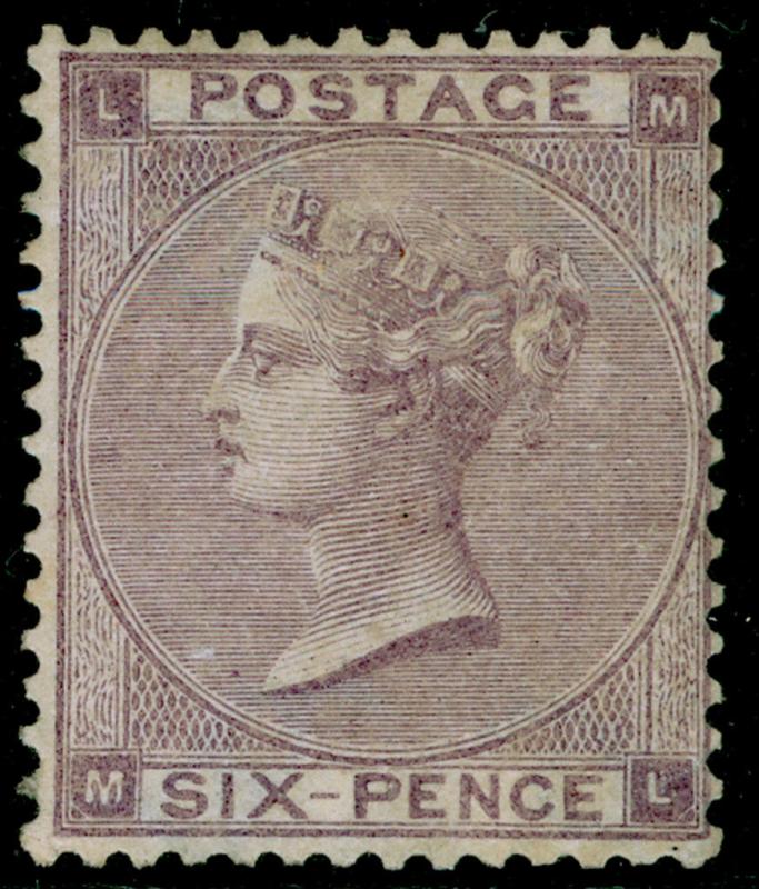 SG85, 6d lilac plate 4, NH MINT. Cat £3000. HAIRLINES. ML