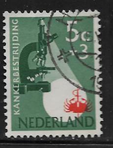 NETHERLANDS, B282, USED, MICROSCOPE AND CRAB