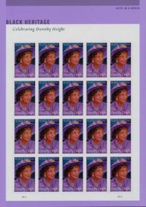 2017 49c Dorothy Height Civil Rights Thomas Blackshear Scott 5171 Sheet of 20