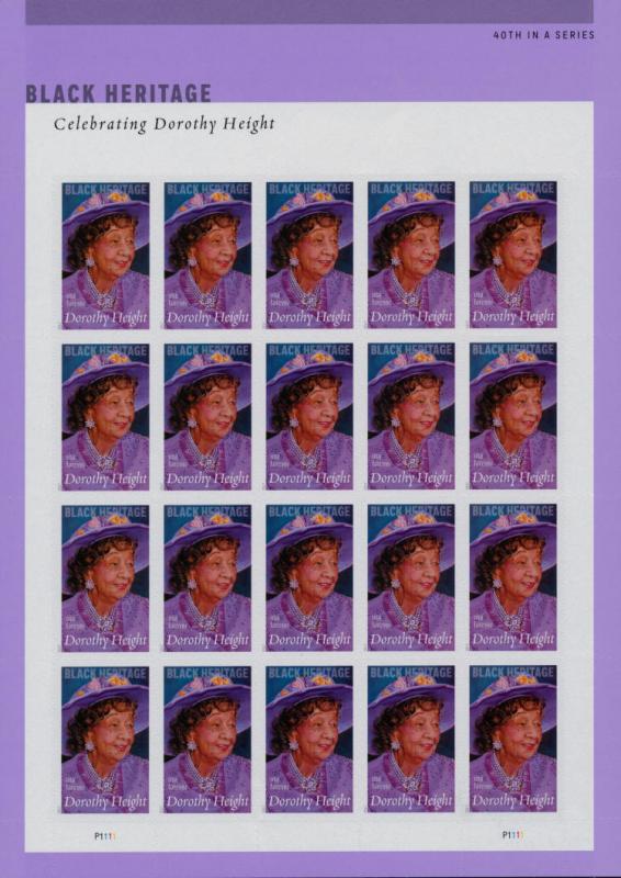 2017 49c Dorothy Height Civil Rights Thomas Blackshear Scott 5171 Sheet of 20