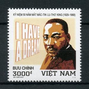 Vietnam 2018 MNH Dr Martin Luther King Jr MLK 1v Set Famous People Stamps