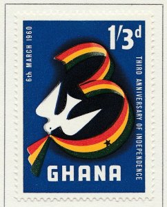 1960 GHANA 1s3d MH* Stamp A4P42F40174-