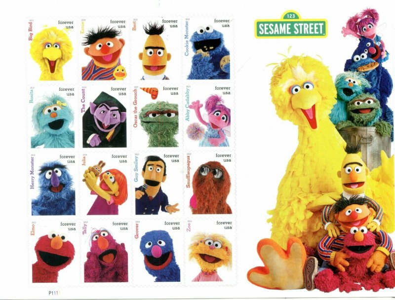 US Scott #5394 Sesame Street Forever Sheet MNH. Free Shipping.