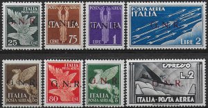 1943 Repubblica Sociale aerea G.N.R. Brescia I MNH Sassone n. 117I/25I