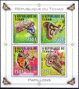 Chad. 2012. Butterflies. MNH.