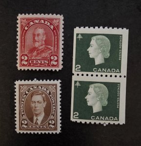 CANADA Scott 165 232 406  Stamp Lot MINT MNH OG Unused unposted T20478