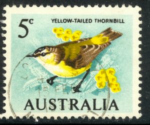 AUSTRALIA 1966-71 5c Yellow-tailed Thornbill Bird Pictorial Sc 400 VFU