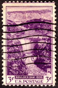 1935, US 3c, Boulder Dam (Hoover Dam), Used, Sc 774