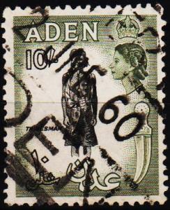 Aden.1953 10s S.G.70 Fine Used