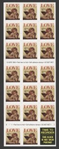 1996 US Scott #3030a 32c Cherub, Love - Booklet of 20 MNH PL#B1111-2