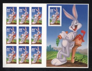 SCOTT 3137 1997 32 CENT BUGS BUNNY ISSUE MNH SHEET VF!