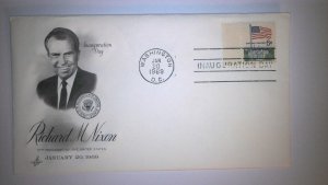 PRESIDENT NIXON INAUGURATION COVER PM 20 JAN 1969