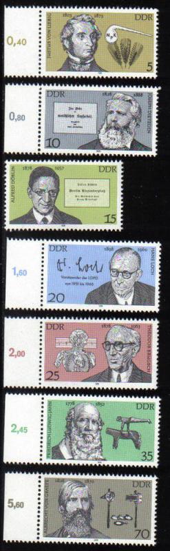 Germany  DDR Democratic Republic 1978 MNH Celebrities