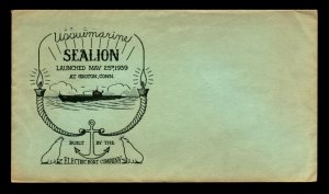 USS Sealoin 1939 Launched Cover w/ Insers / Unused - L6703