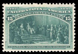 MOMEN: US STAMPS #238 MINT OG NH VF LOT #78800