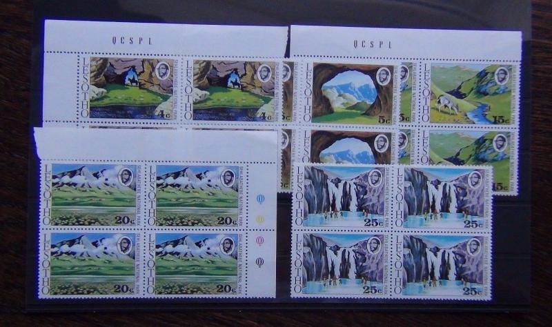 Lesotho 1975 Sehlabathe National Park in block x 4 MNH 