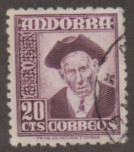 Andorra - Spanish - Scott #40 Stamp - Used Single