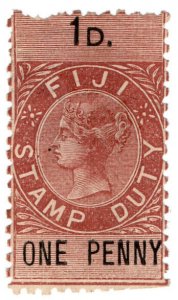 (I.B) Fiji Revenue : Stamp Duty 1d