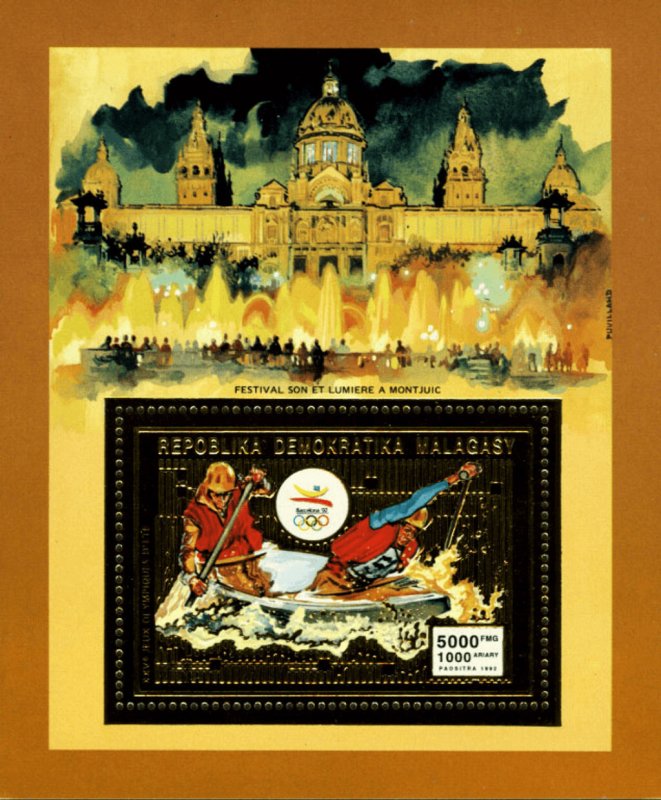 Summer Olympics in Barcelona 1992 GOLD - Imperf. - Full-
