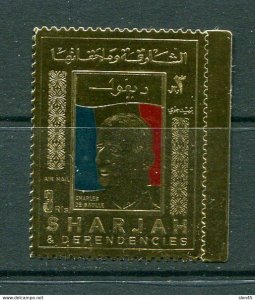 Sharjah gold foil  Charles de Gaulle 10697
