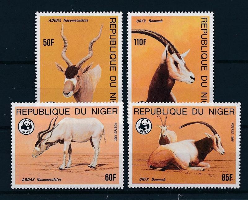 [54114] Niger 1985 Wild animals Mammals WWF Antelope Oryx MNH