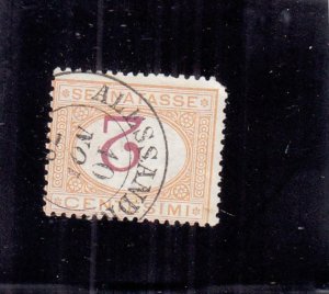 Italy: Sc #J4a, Used, Postage Due W/ Inverted Numerals, Cat. $4500.00 (32968)