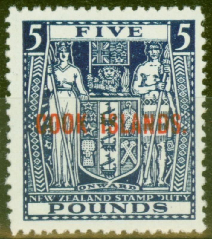 Cook Islands 1931 £5 Indigo-Blue SG98b Very Fine MNH