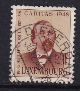 Luxembourg   #B147 used 1948  Caritas  de la Fontaine 60c