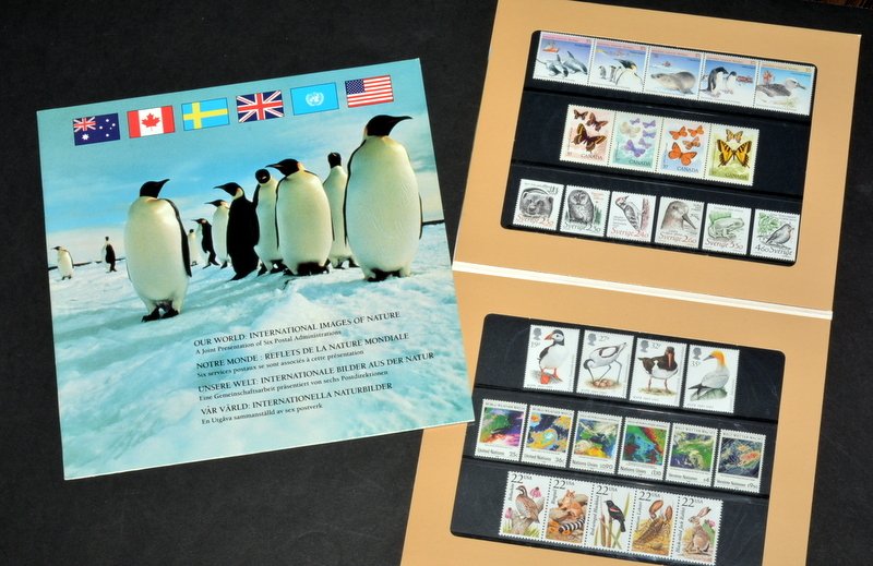 1989 Our World International Images Of Nature Stamps Book New With Stamps