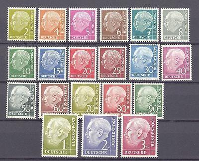 Germany Heuss set  Mint VF NH