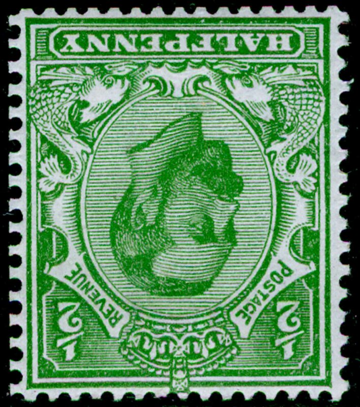 SG334 SPEC N3(2), ½d pale green, M MINT. Cat £45. WMK ROYAL CYPHER. WMK INV