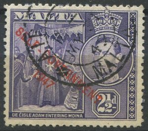 Malta Sc#213 Used, 2½p dk vio, Definitives 1948-1953: Self-Government 1947 (...