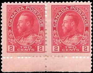 Canada #106 Pair MH VF