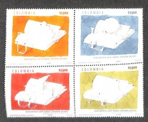 Colombia 2008, Arango library 4v, MNH