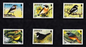 Jersey 2008,  Migrating Birds. set of 6 unmounted Mint NHM