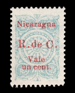 NICARAGUA POSTAL TAX  STAMP 1923. SCOTT # RA24. UNUSED