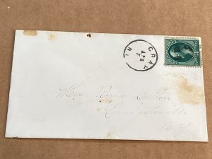 4/7/1879 Gray NY cover w/letter to R. Dalton in Livingstonville NY