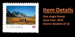 Canada 3153 Far & Wide Tombstone P single (from booklet of 10) MNH 2019