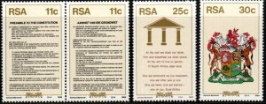 SOUTH AFRICA SG566/9 1984 NEW CONSTITUTION MNH
