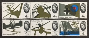 Great Britain 1965 #435b(separated), Battle of Britain, MNH.