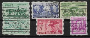 PCBstamps  1949 Commemoratives Year Set, (981-986) (6 var), (6) USED