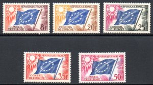 FRANCE 1O2-6 MNH SCV $2.25 BIN $1.35 FLAGS